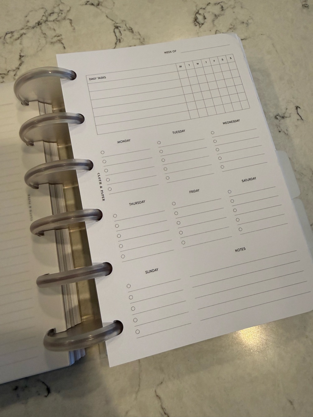 Cloth & Paper Bundle Vegan Leather Suede Planner Cover A5 - Picture 12 of 12